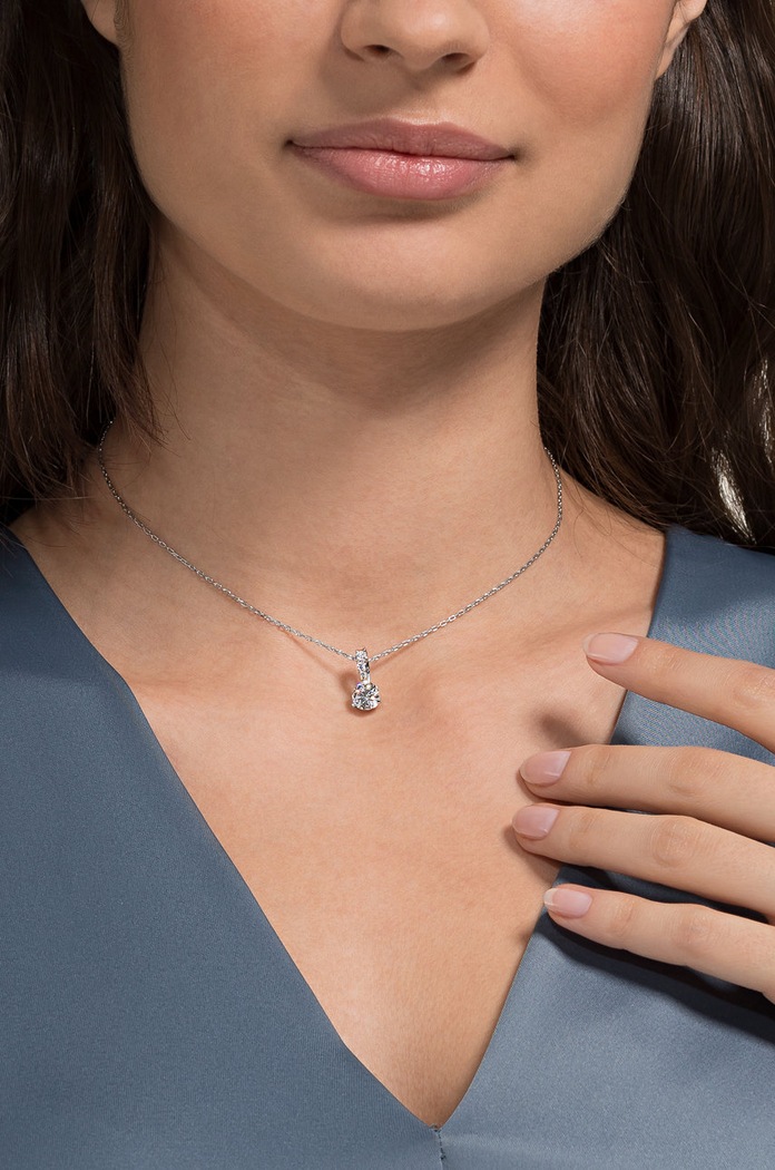 Swarovski - Naszyjnik Solitaire 5472635 srebrny 5472635