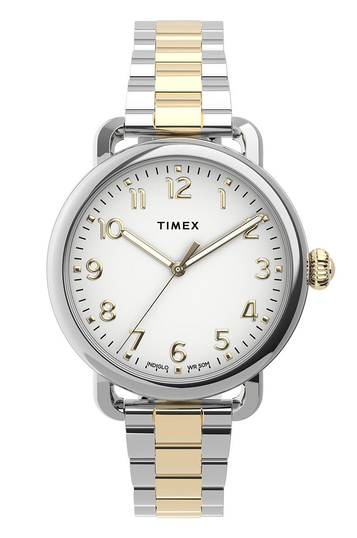 Timex - Zegarek TW2U13800 złoty TW2U13800