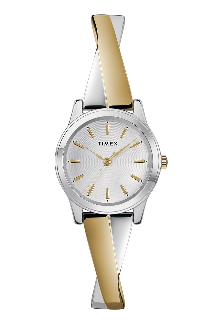 Timex zegarek TW2R98600 Fashion Stretch Bangle złoty TW2R98600