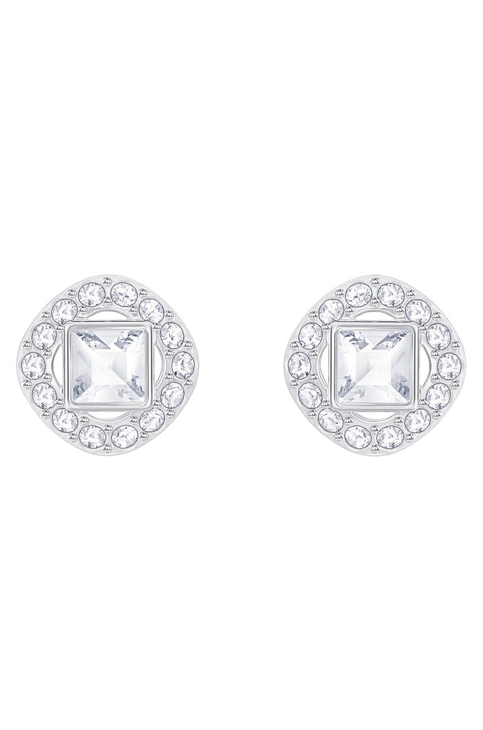 Swarovski - Náušnice ANGELIC SQUARE 5368146 stříbrná AA00