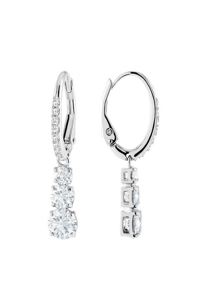 Swarovski uhani ATTRACT TRILOGY srebrna 5416155