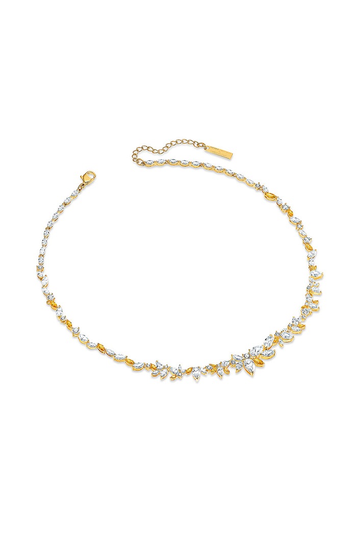 Swarovski - Náhrdelník BOTANICAL 5535775 zlatá AA00