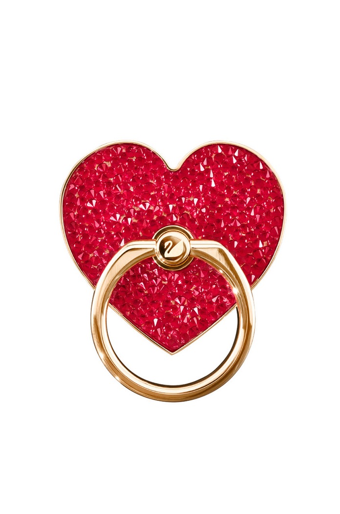 Swarovski - Uchwyt samoprzylepny do telefonu GLAM ROCK 5457473 czerwony 5457473