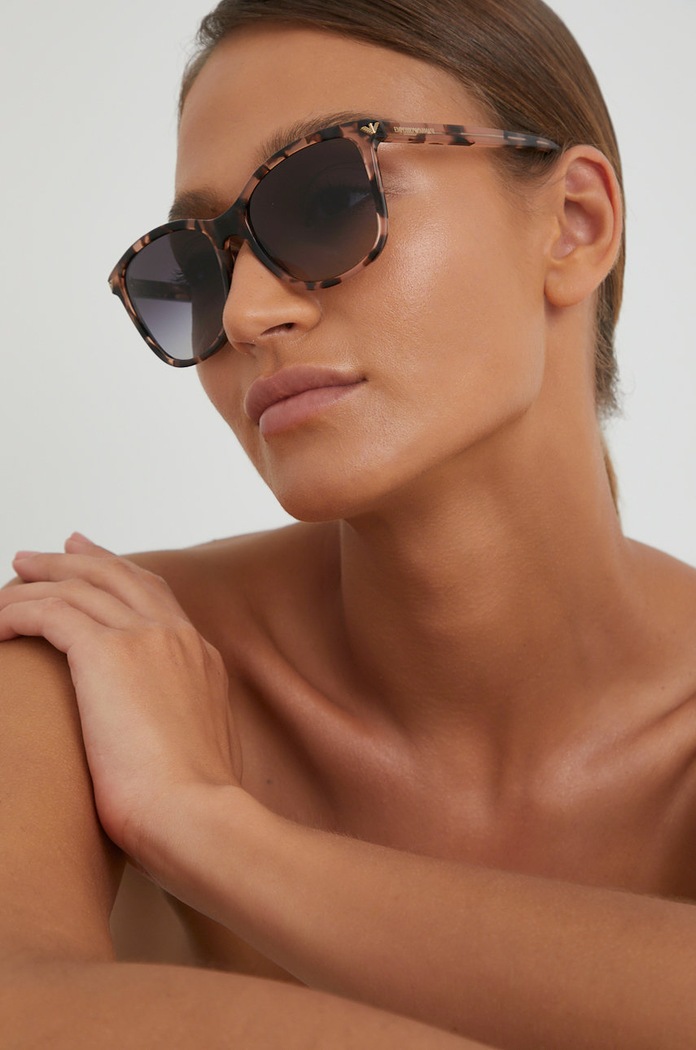 Emporio Armani Slnečné okuliare Emporio Armani hnedá 0EA4060