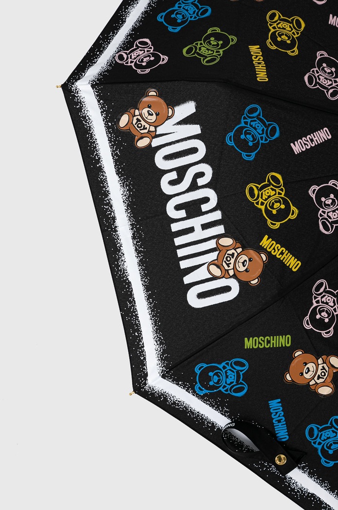 Doplňky Deštník Moschino 8033.black černá
