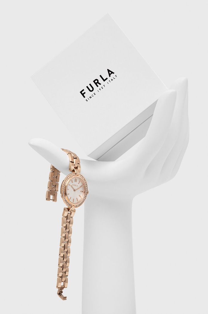 Akcesoria Furla zegarek WW00002003L3 złoty