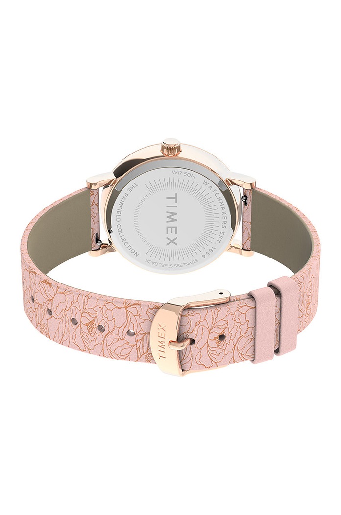 Timex zegarek TW2U40500 Fairfield Floral TW2U40500 różowy