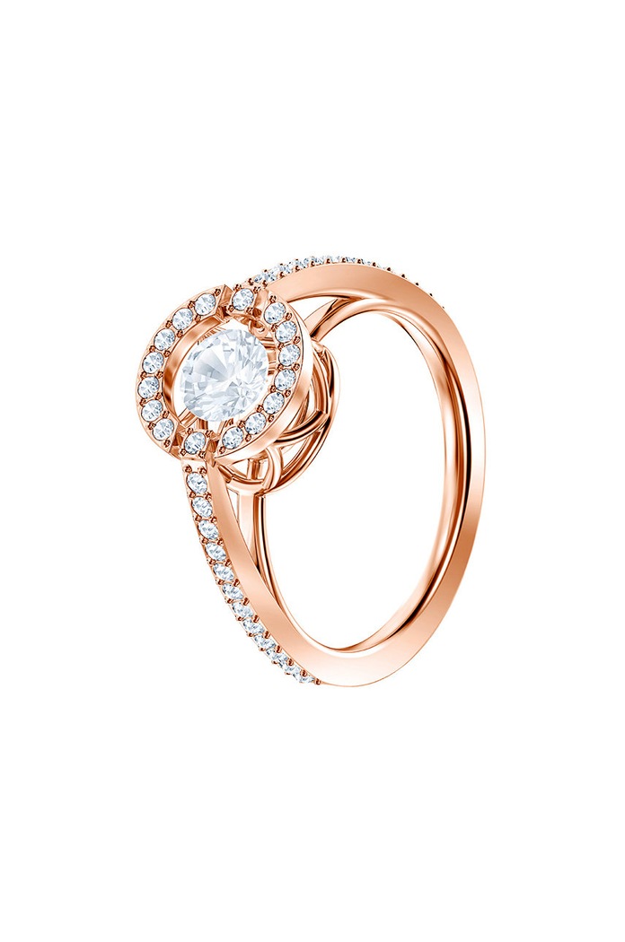 Swarovski - Pierścionek SPARKLING DC 5482703 5482703 złoty AA00