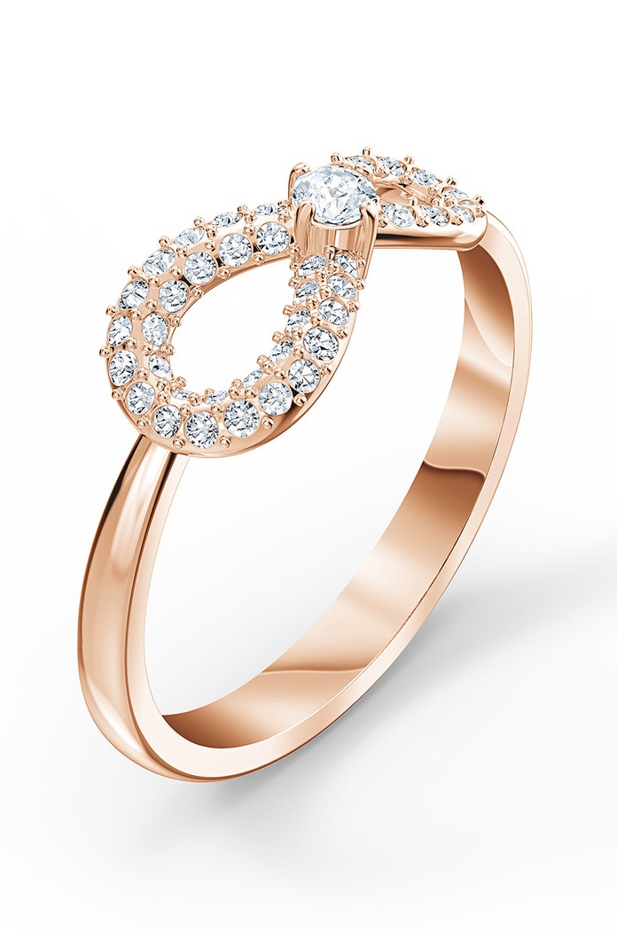 Swarovski - Pierścionek SWA INFINITY 5535400 5535400 złoty AA00