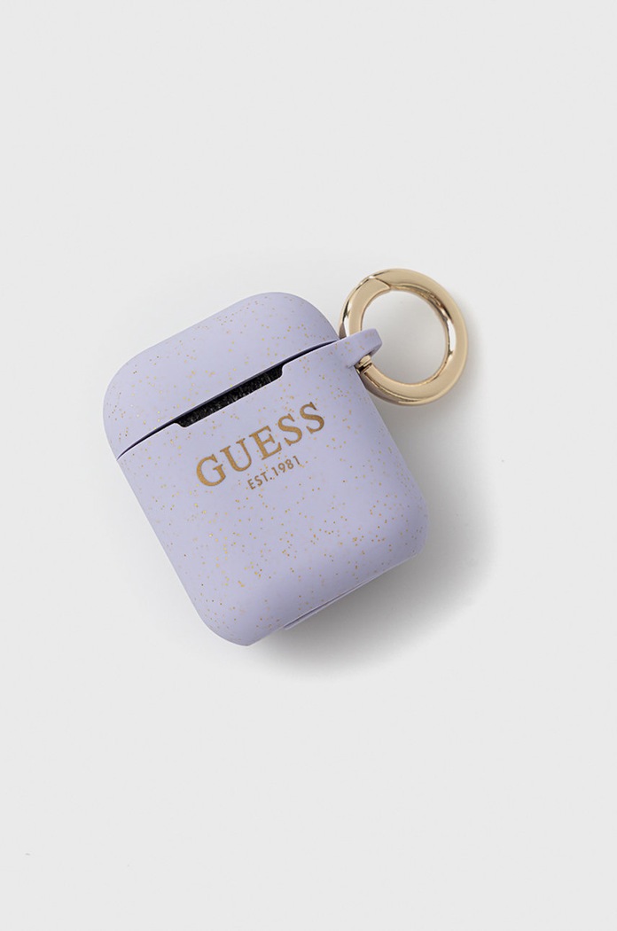 Guess Pokrowiec na Airpods fioletowy GUA2SGGEU