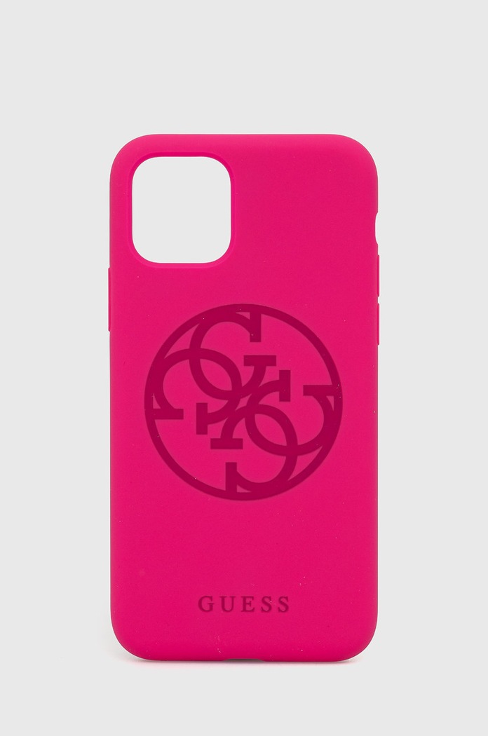 Guess Etui na telefon iPhone 11 Pro na telefon różowy GUHCN58LS4GFU