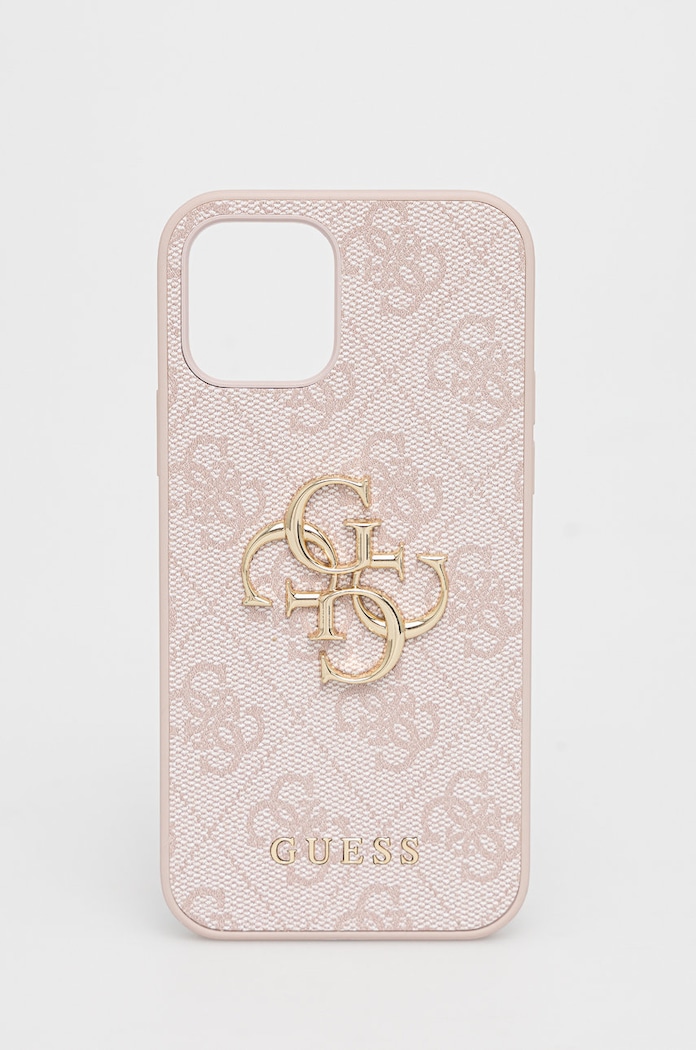 Guess Etui na telefon iPhone 12/12 Pro na telefon różowy GUHCP12M4GMGPI