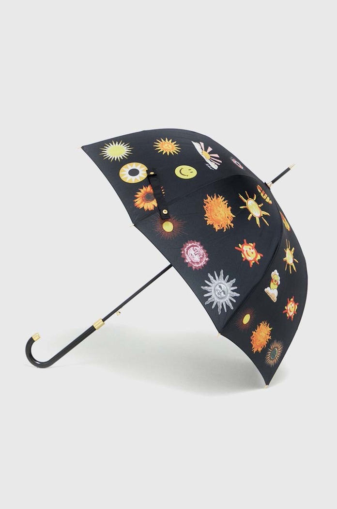 Deštník Moschino Planet friendly černá 8960.black