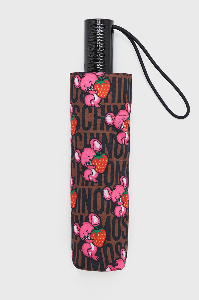 Akcesoria Moschino parasol 8892.brownmulti brązowy