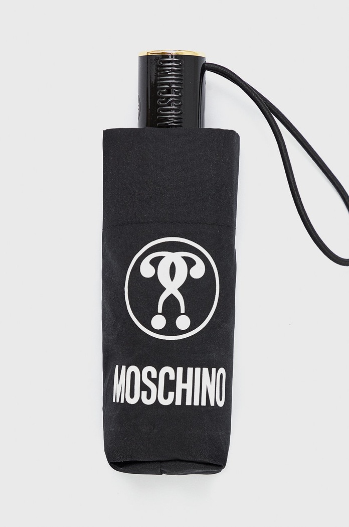 Doplňky Deštník Moschino 8765.black černá