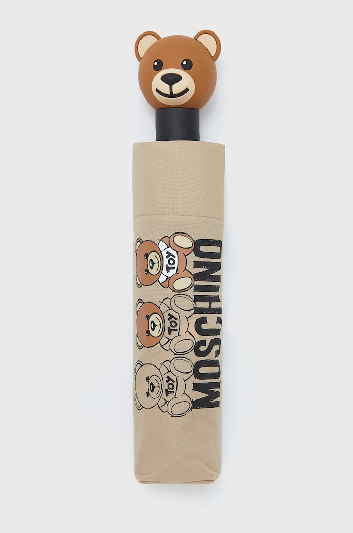 Doplňky Deštník Moschino 8061.darkbeige. béžová
