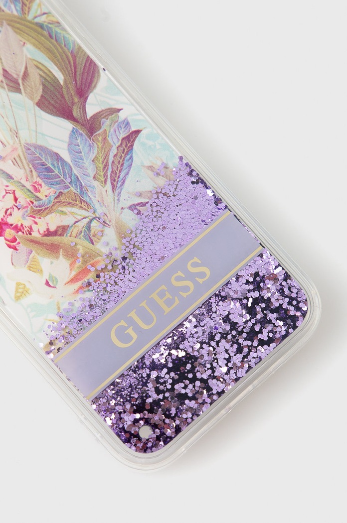 Guess etui na telefon iPhone 13 mini 5,4 GUHCP13SLFLSU fioletowy AA00