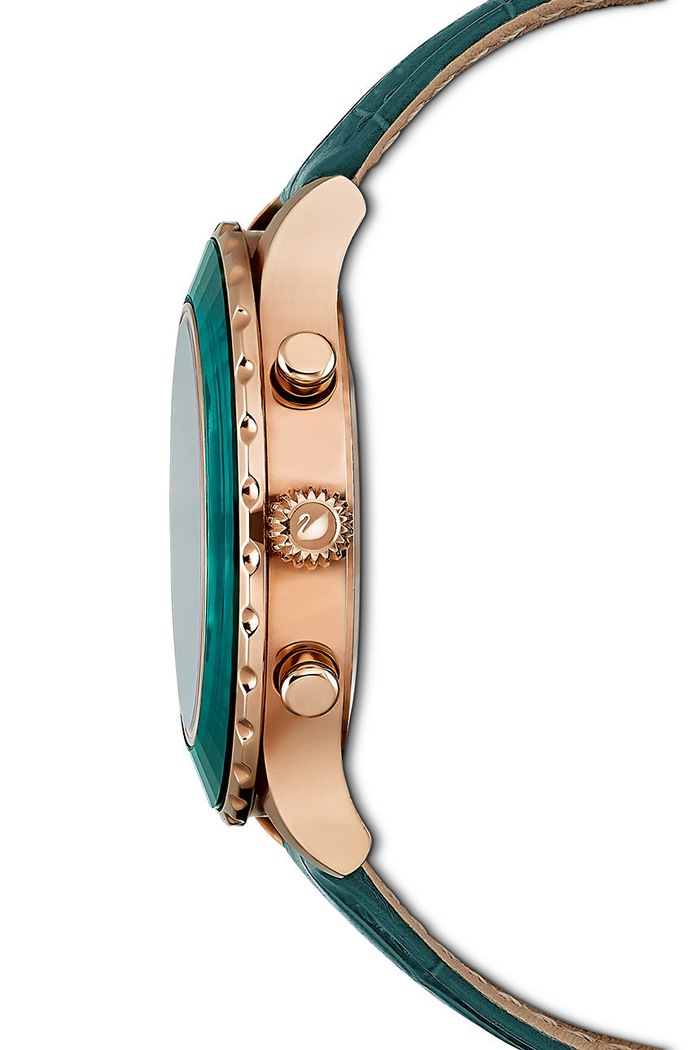 Doplňky Hodinky Swarovski 5452498 OCTEA LUX CHRONO 5452498 tyrkysová