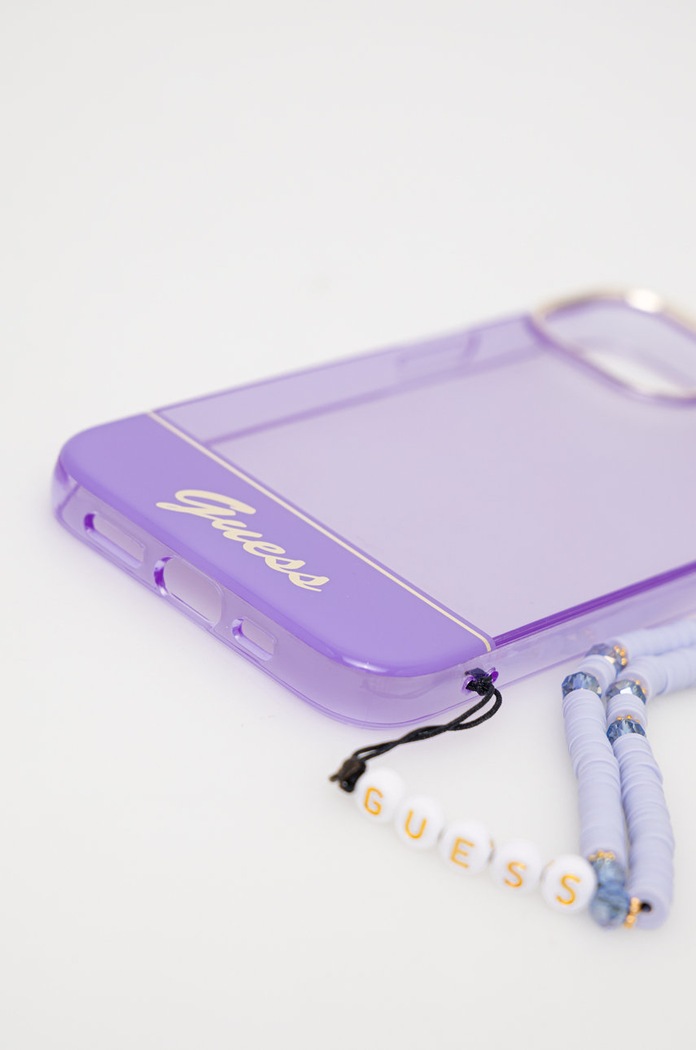Guess etui na telefon iPhone 14 Plus 6,7" GUHCP14MHGCOHU fioletowy AA00