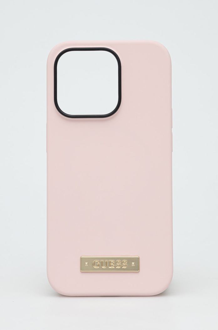 Guess etui na telefon iPhone 14 Pro 6,1" na telefon różowy GUHMP14LSBPLP