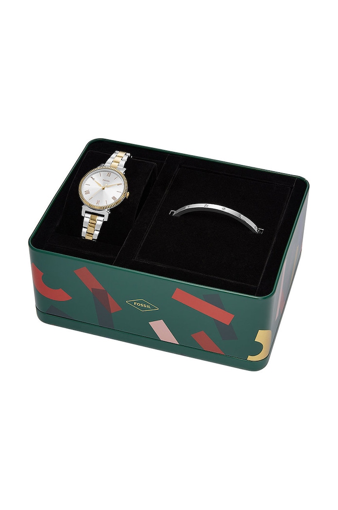 Fossil ceas si bratara ES5249SET argintiu