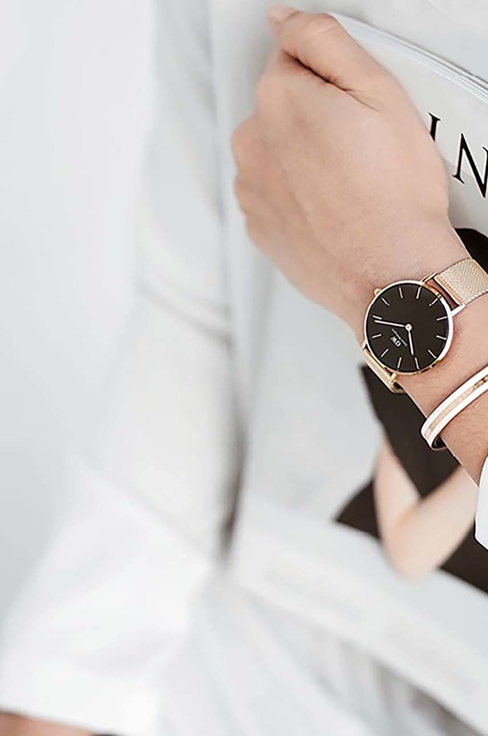 Часовник Daniel Wellington Petite 28 Melrose DW00100217 розов AA00