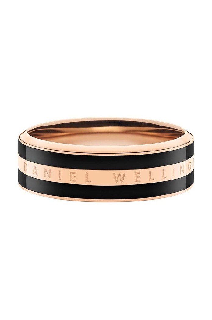 Prstan Daniel Wellington Emalie Ring Black Rg 50 roza DW00400314