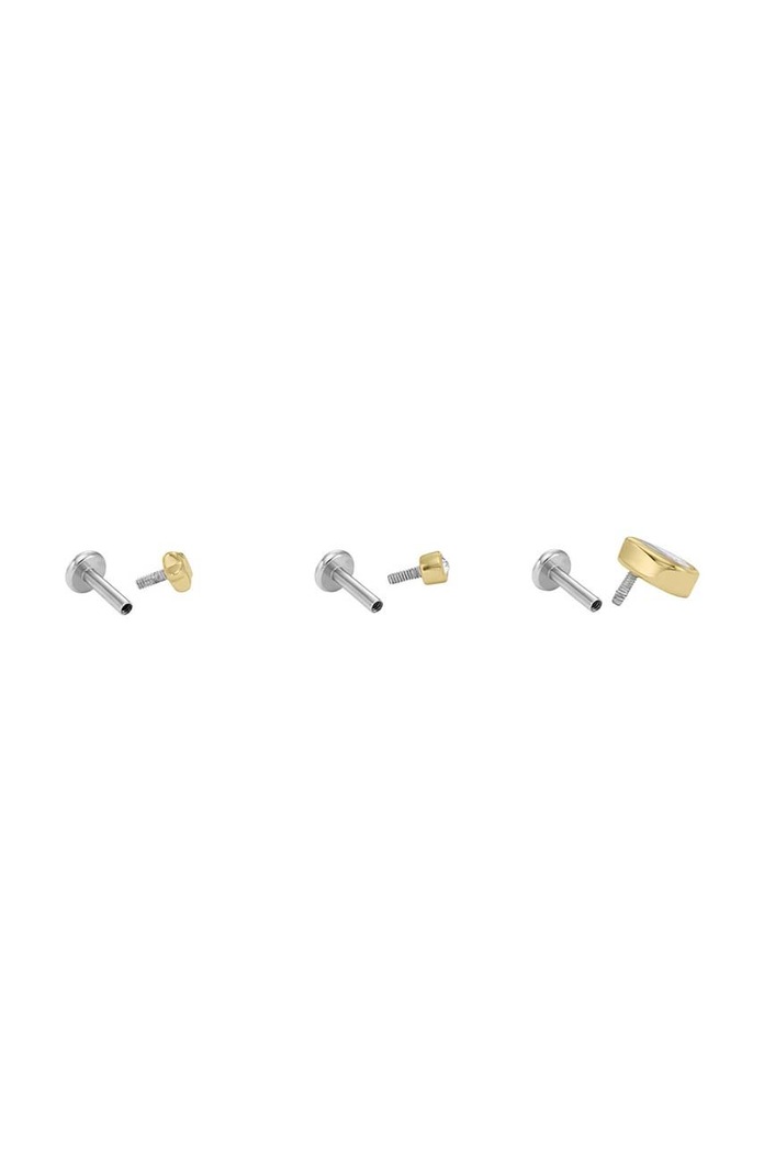 Σκουλαρίκια Fossil 3-pack JA7126998 χρυσαφί AA00