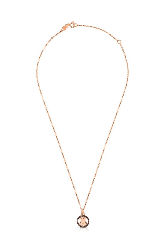Accesorii Tous colier din argint placat cu aur 1000047800 roz