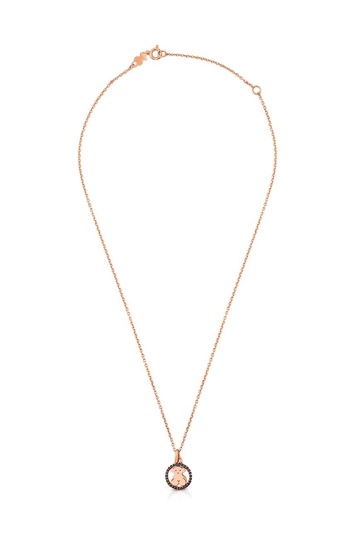 Accesorii Tous colier din argint placat cu aur 1000047800 roz