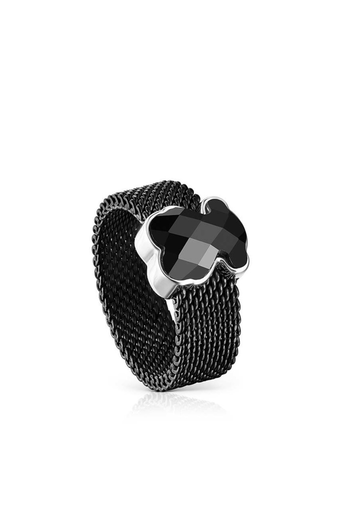 Prstýnek Tous Mesh Color černá 1002790514
