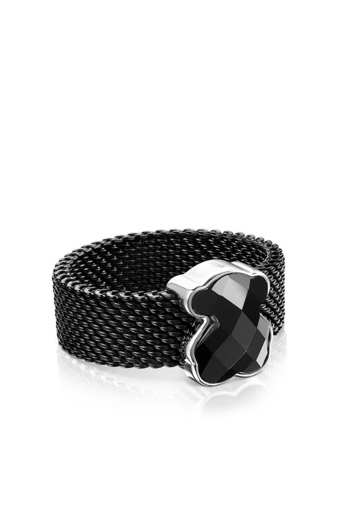 Prstýnek Tous Mesh Color 1002790514 černá AA00