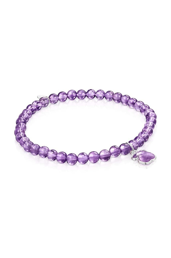 Tous bransoletka z naturalnymi kamieniami Icon Color srebro fioletowy 1003388000