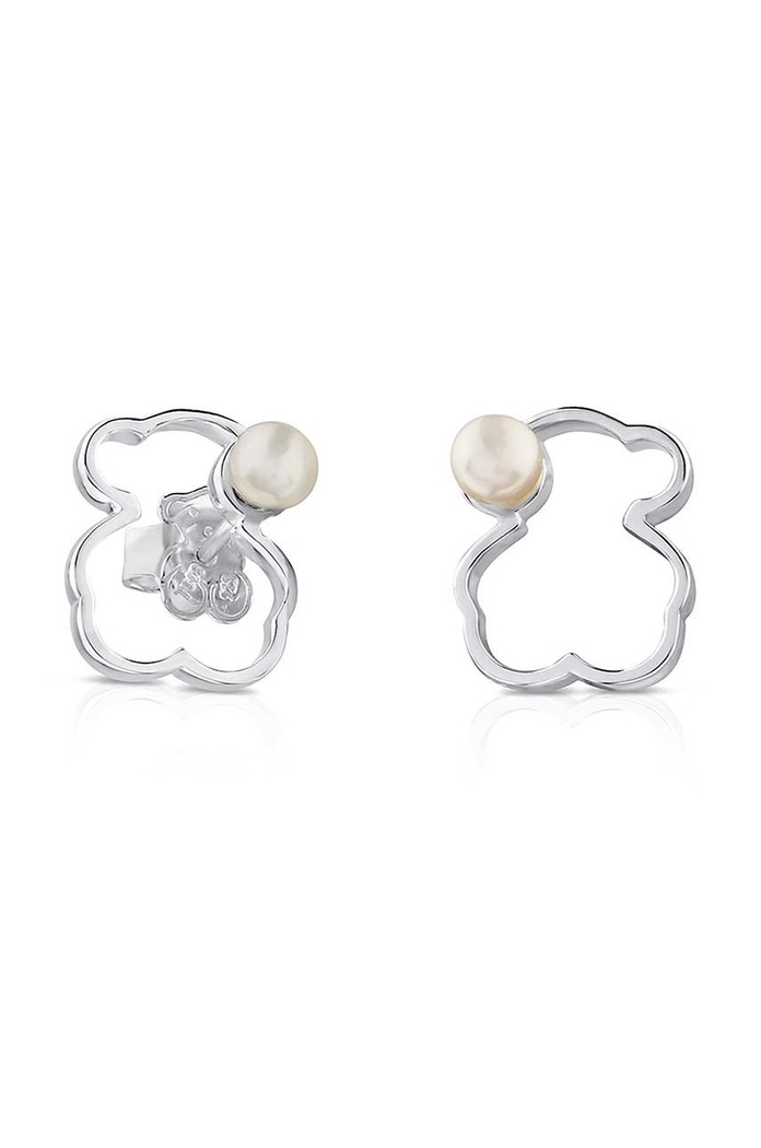 Strieborné náušnice Tous Silueta Silver strieborná 1000091300