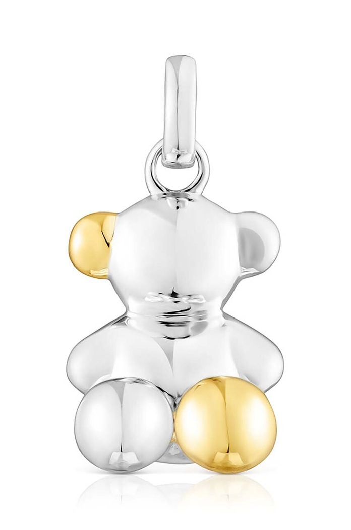 Ασημένιο μενταγιόν Tous Bold Bear πολύχρωμο 1003827600