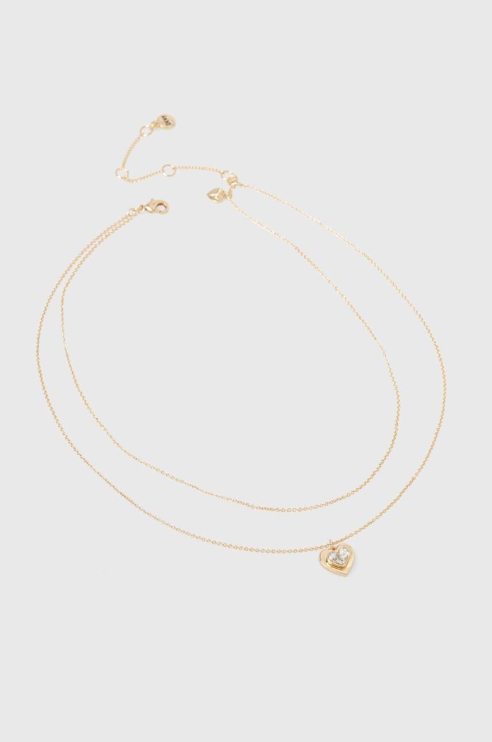 Ogrlica Dkny cirkonij zlatna 04N00076