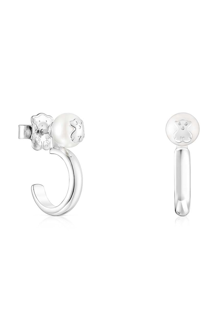 Tous kolczyki srebrne Icon Pearl srebrny 1003332800
