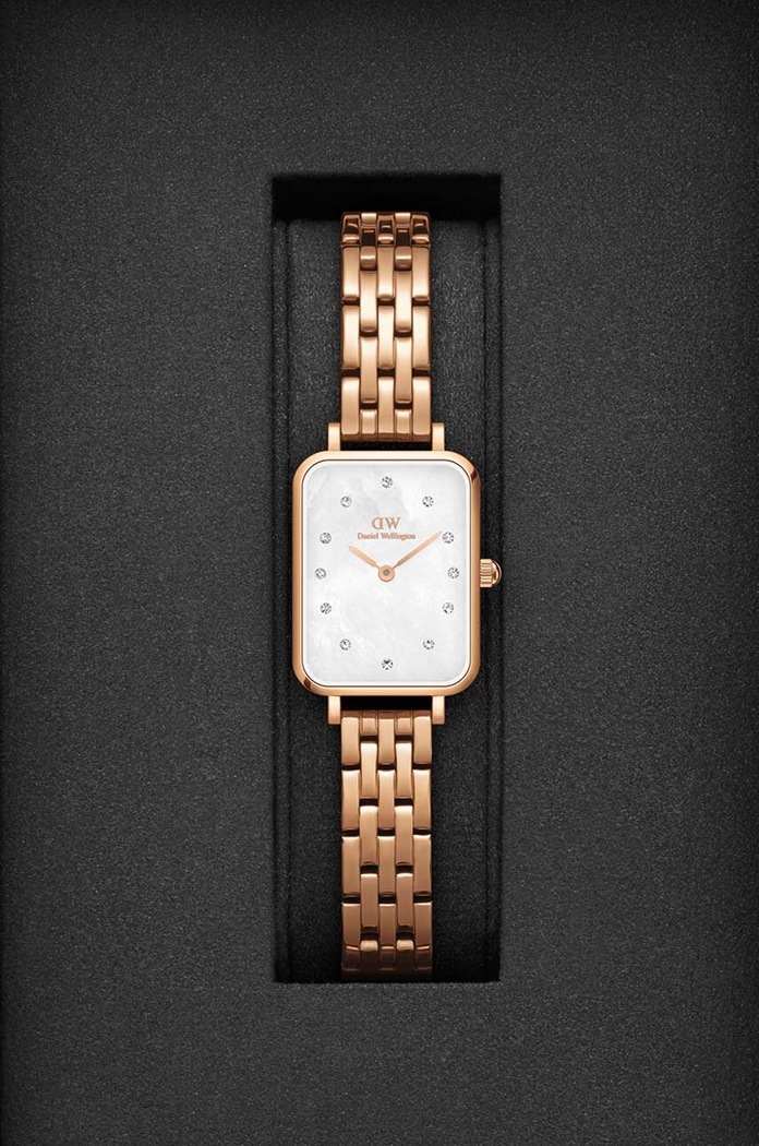Doplňky Hodinky Daniel Wellington Quadro Lumine Quadro Lumine DW00100620 zlatá