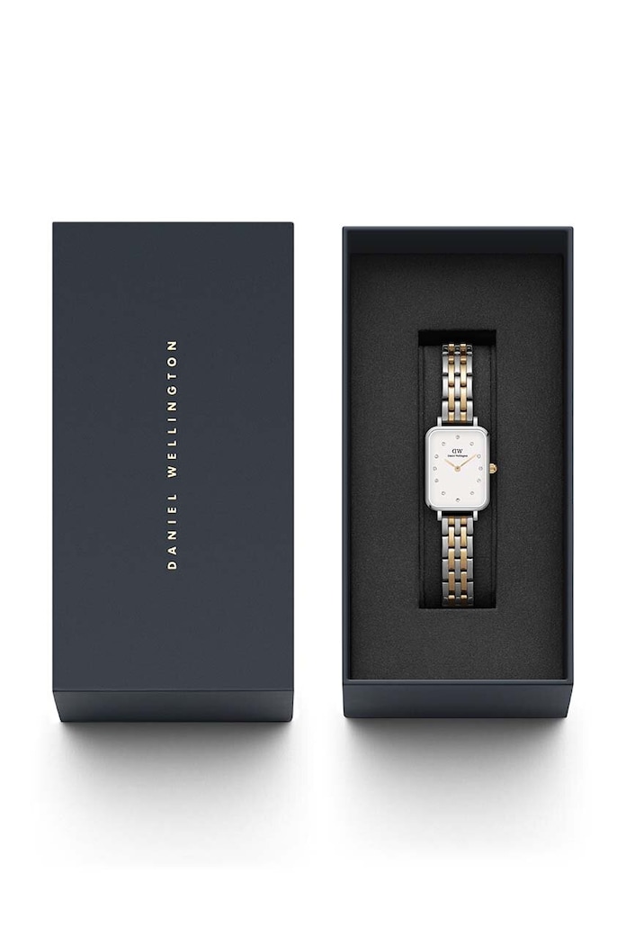 Accesorii Daniel Wellington ceas Quadro Lumine 5-Link DW00100625 argintiu