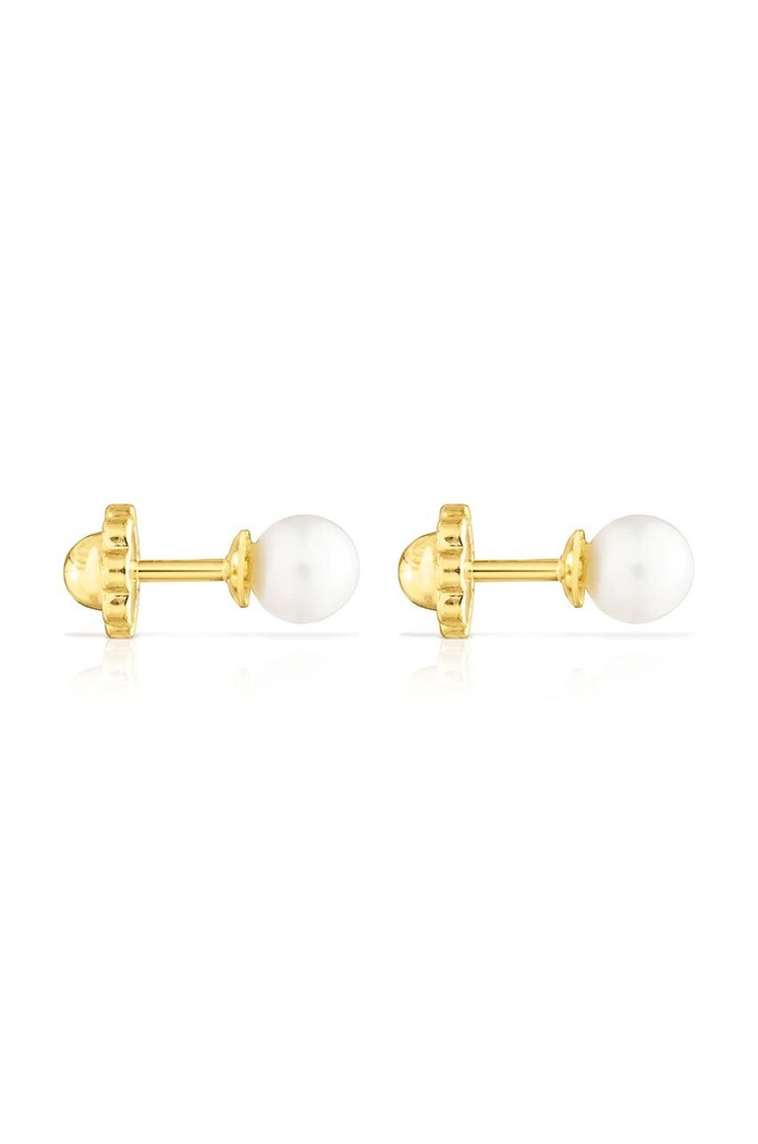 Zlaté náušnice Tous Pearls 1003595900 zlatá AA00