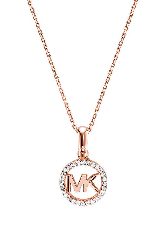 Srebrna ogrlica prevučena zlatom Michael Kors srebro zlatna MKC1108AN791