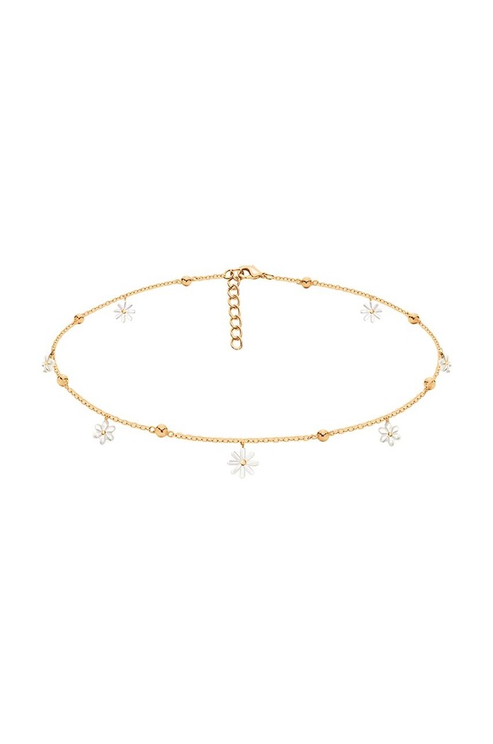 Lilou aranyozott nyaklánc Flowers arany 125/34/LAN