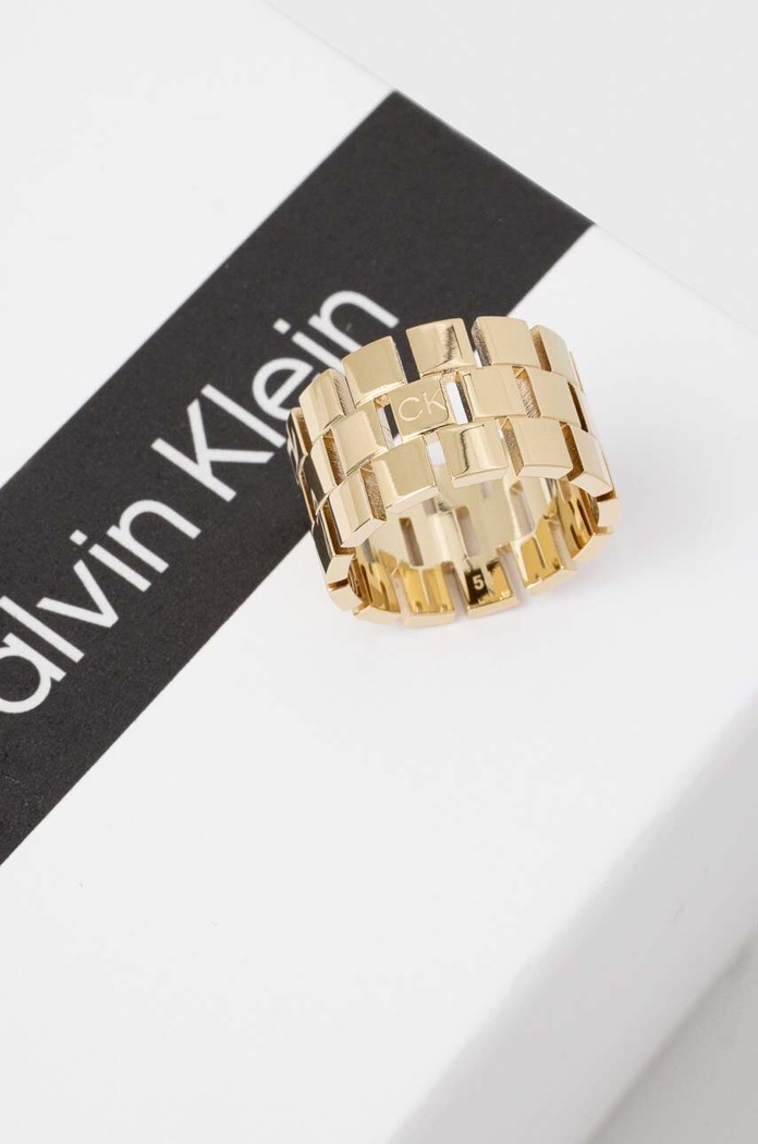 Prstýnek Calvin Klein 35000325C zlatá AA00