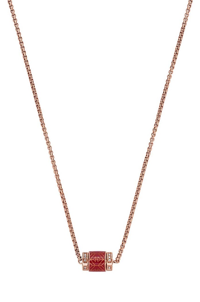 Emporio Armani nyaklánc rózsaszín EGS2893221