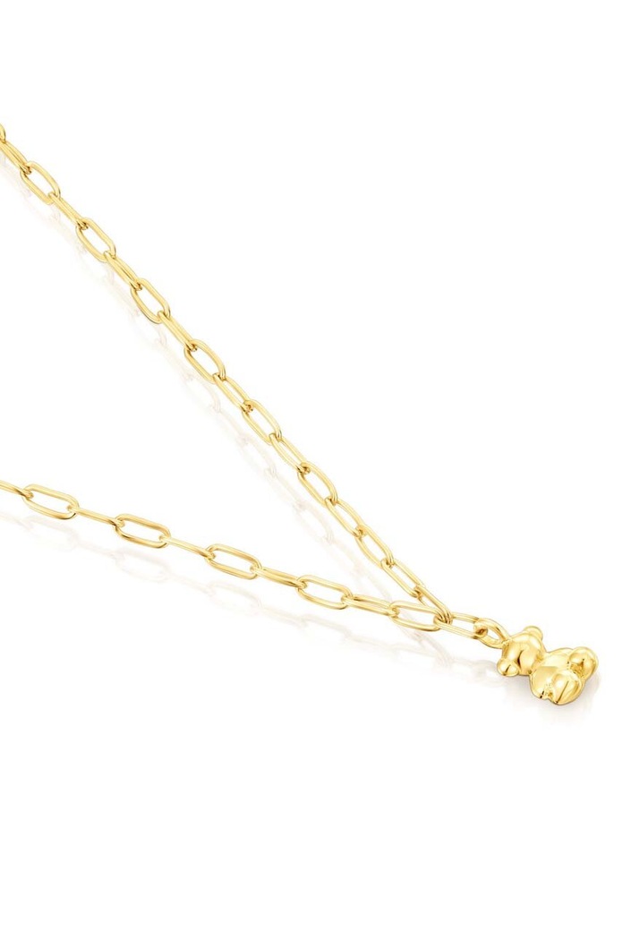 Accesorii Tous colier din argint placat cu aur 1003886100 aur