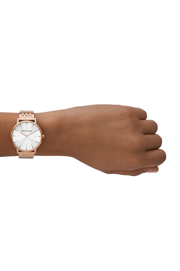 Armani Exchange zegarek i naszyjniki AX7145SET złoty