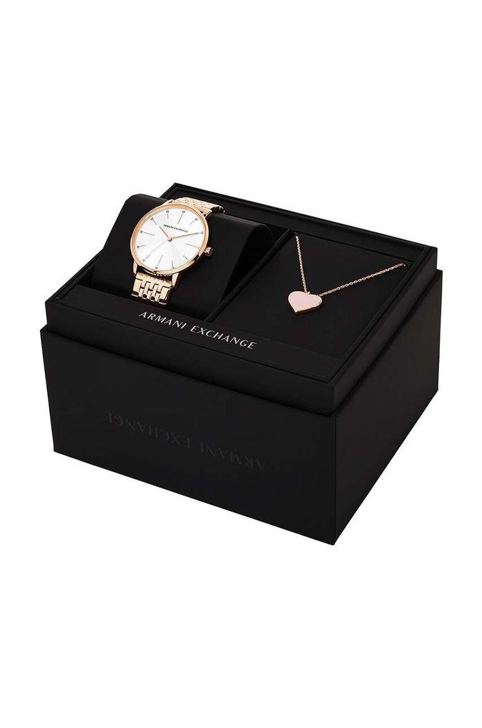 Armani Exchange zegarek i naszyjniki AX7145SET