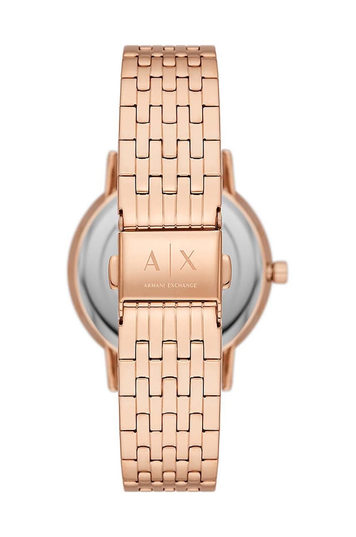 Armani Exchange zegarek i naszyjniki złoty AX7145SET