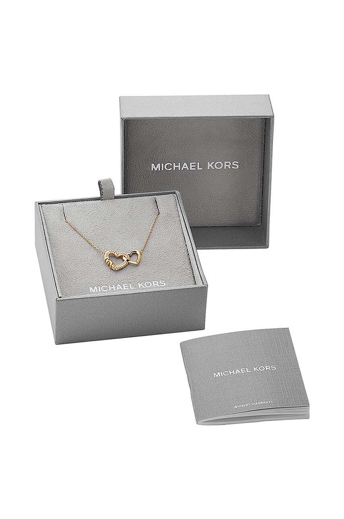 Naszyjnik ze srebra pokrytego złotem Michael Kors MKC1641AN710 złoty