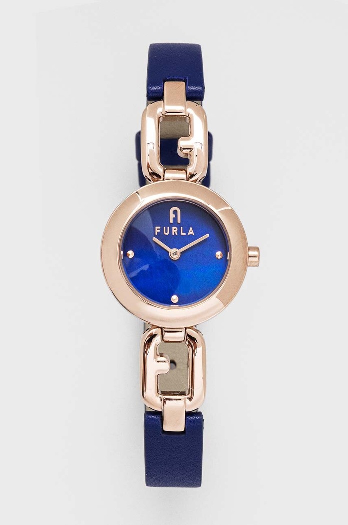 Ρολόι Furla σκούρο μπλε WW00015014L3